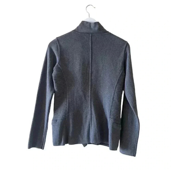 Kenneth Cole Cotton  Blend Military Buttons Gray Warm Cozy Women’s Sweater SZ PM - Picture 10 of 10